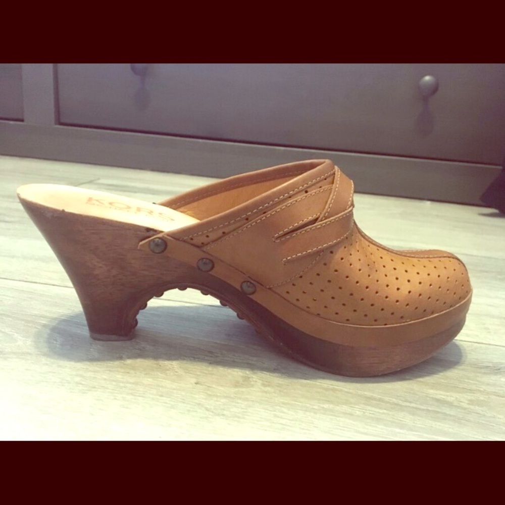 Michael Kors Leather Clogs